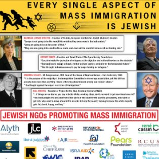 TWV444's tweet photo. @prez_sam4 @njhochman If you guys are going to label those who pander to white people "Nazis" then we will label you guys who are in support of mass immigration "Zionist" considering the fact that the majority of Jews who happen to be Zionist are also some of the biggest supporters of mass migration https://t.co/Q8UXV2UtHe