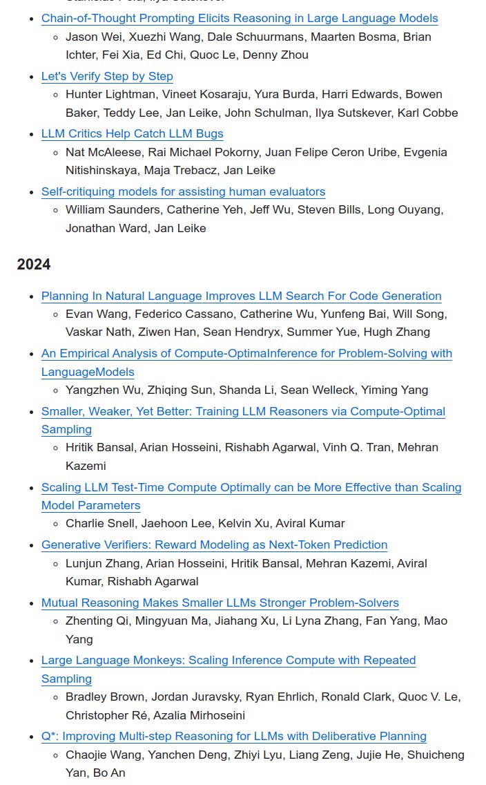 A cool Github repo collecting LLM papers, blogs, and projects, with a focus on OpenAI o1 and reasoning techniques.