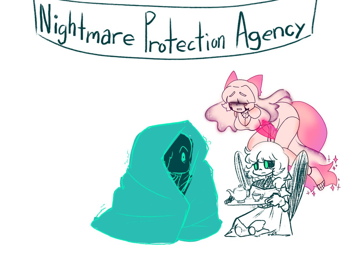 Poppet_Seed's tweet photo. Joining the Nightmare protection agency. 
(With gen's permission/ blessing)
This is now an open collaboration! 
Feel free to add your oc in a blank space! 
Just be sure to quote retweet so that myself and gen can see! 
#sansfangirl #undertaleoc #nightmareprotectionagency https://t.co/Xzh19lI6Yb