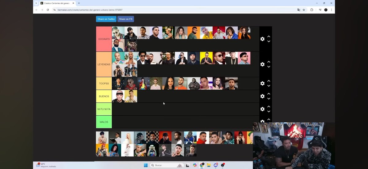 Esta tier list te la firma un sordo 🔥