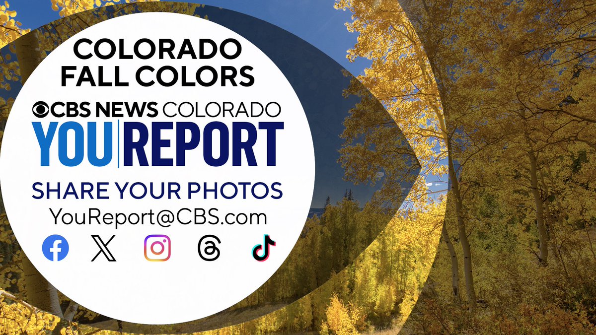 DaveCBSColorado's tweet photo. Colors are starting to make a move in the mountains! If you get some photos please shoot them to @CBSColorado ! We would love to share them on TV and our social platforms too! Have a great week! #fallcolors #coloradocolors #autumnvibes #cowx https://t.co/Ghf0KKSphy