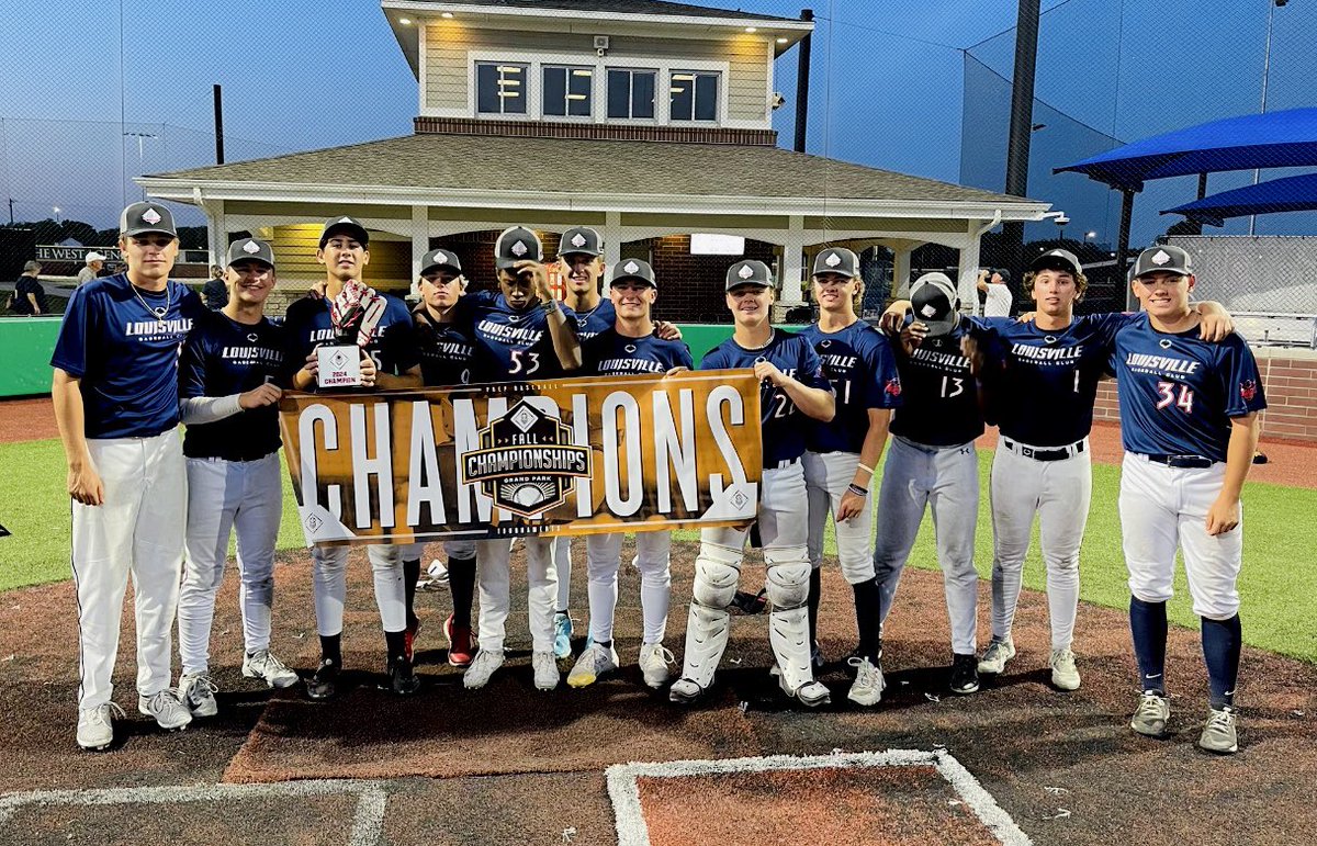 🏆 Your 2024 Midwest Fall Championships  (16u) CHAMPS! 🏆

Awesome opening weekend together going 5-0 and taking home the crown at Grand Park. Missing a few guys here, but a total TEAM effort all weekend! #LBC #BeSeen