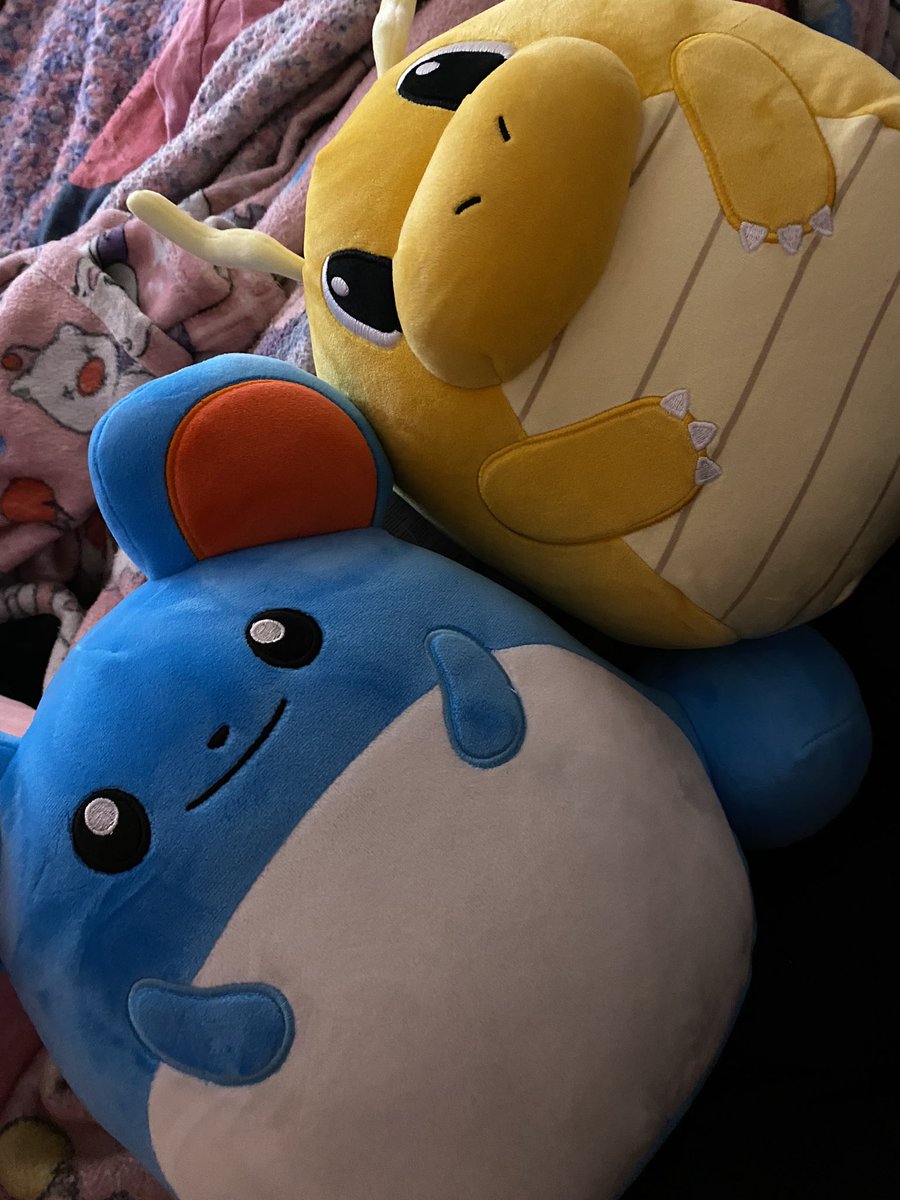 Found two more babies to add to my collection! 🥹💕 ( I collect the Pokémon squishmellows! )