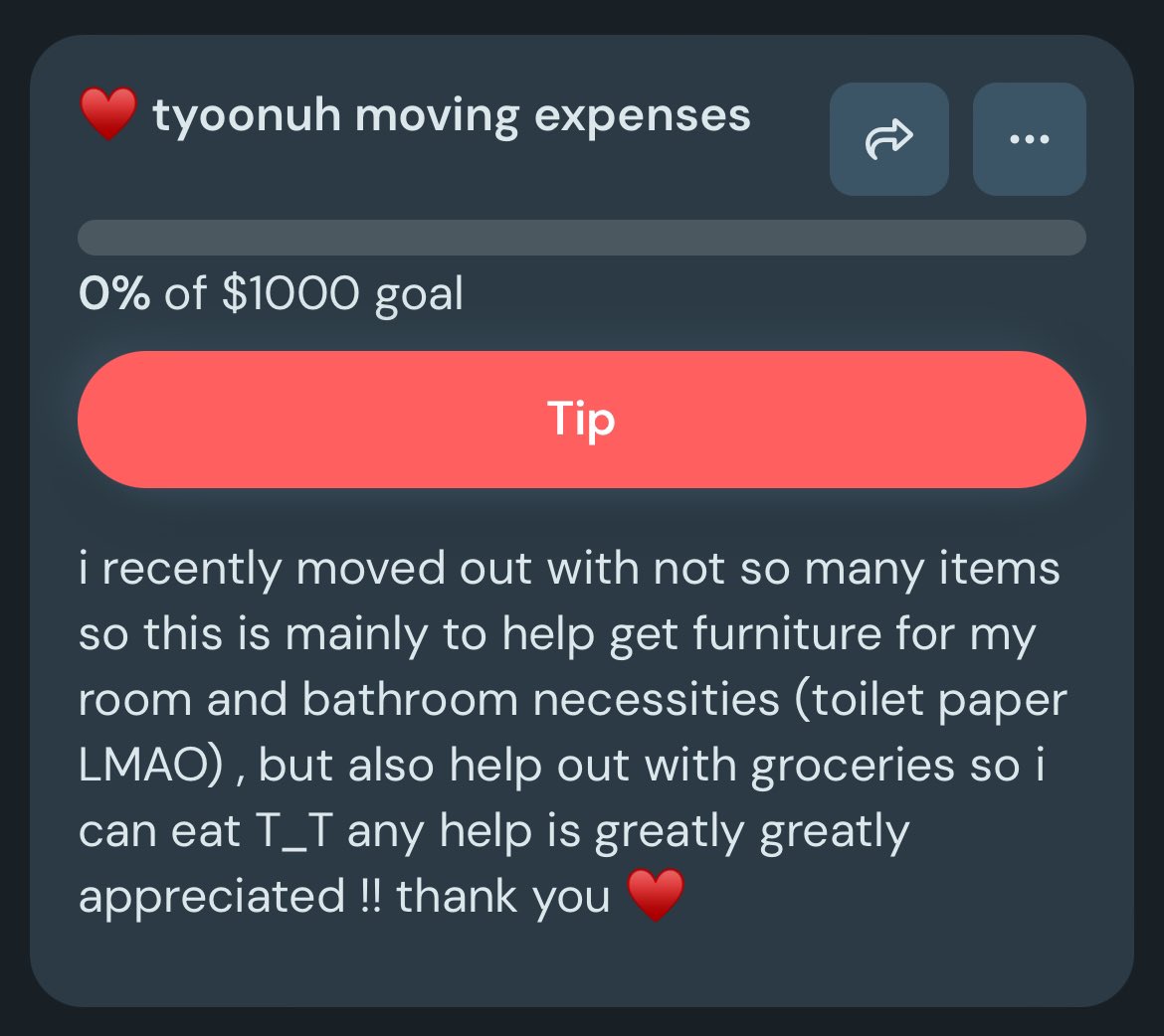 tyoonuh's tweet photo. ❗️EMERGENCY EMOTES❗️
hello ! i recently moved out so all help is super appreciated as i mainly just need help for food so i can make sure to eat maybe twice a day. all donations and commissions will go towards this goal thank you !!
» #commission • #emoteartist • #emotes « https://t.co/QUccMBxQss
