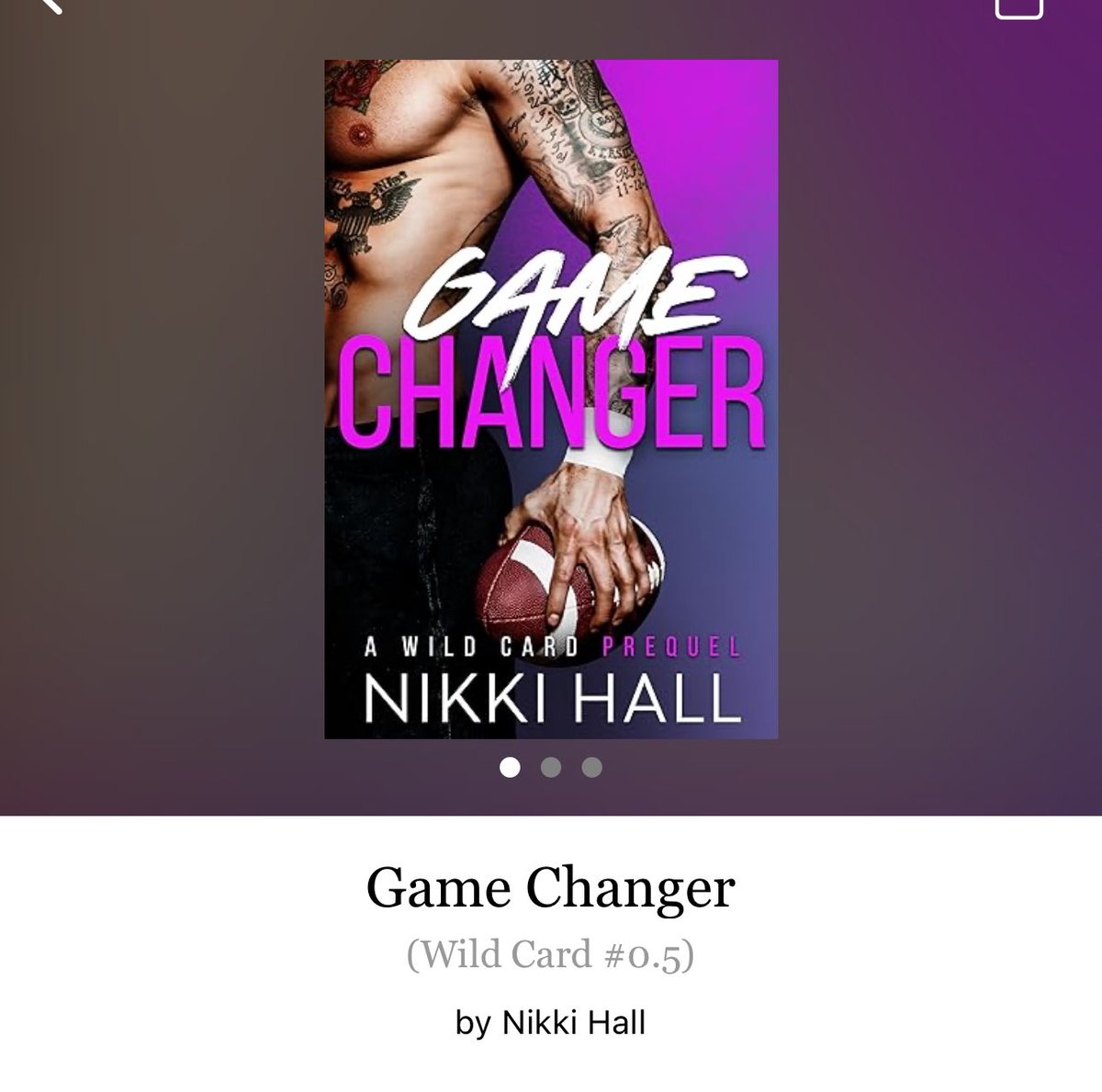 Game Changer by Nikki Hall 

#GameChanger by #NikkiHall #118pages #873of400 #Series #kindle #27for7 #WildCardSeries ##book.5of4 #NadiaAndDerrick  #clearingoffreadingshelves #whatsnext #readitquick #august2024