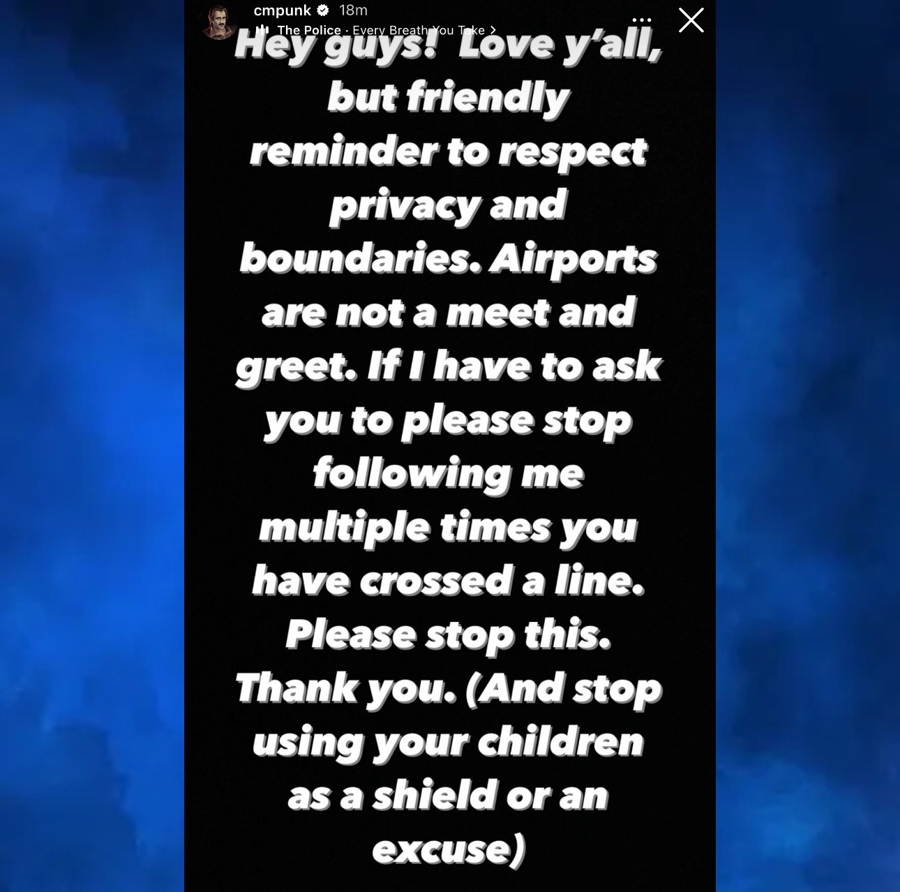 Instagram Stories CM Punka
