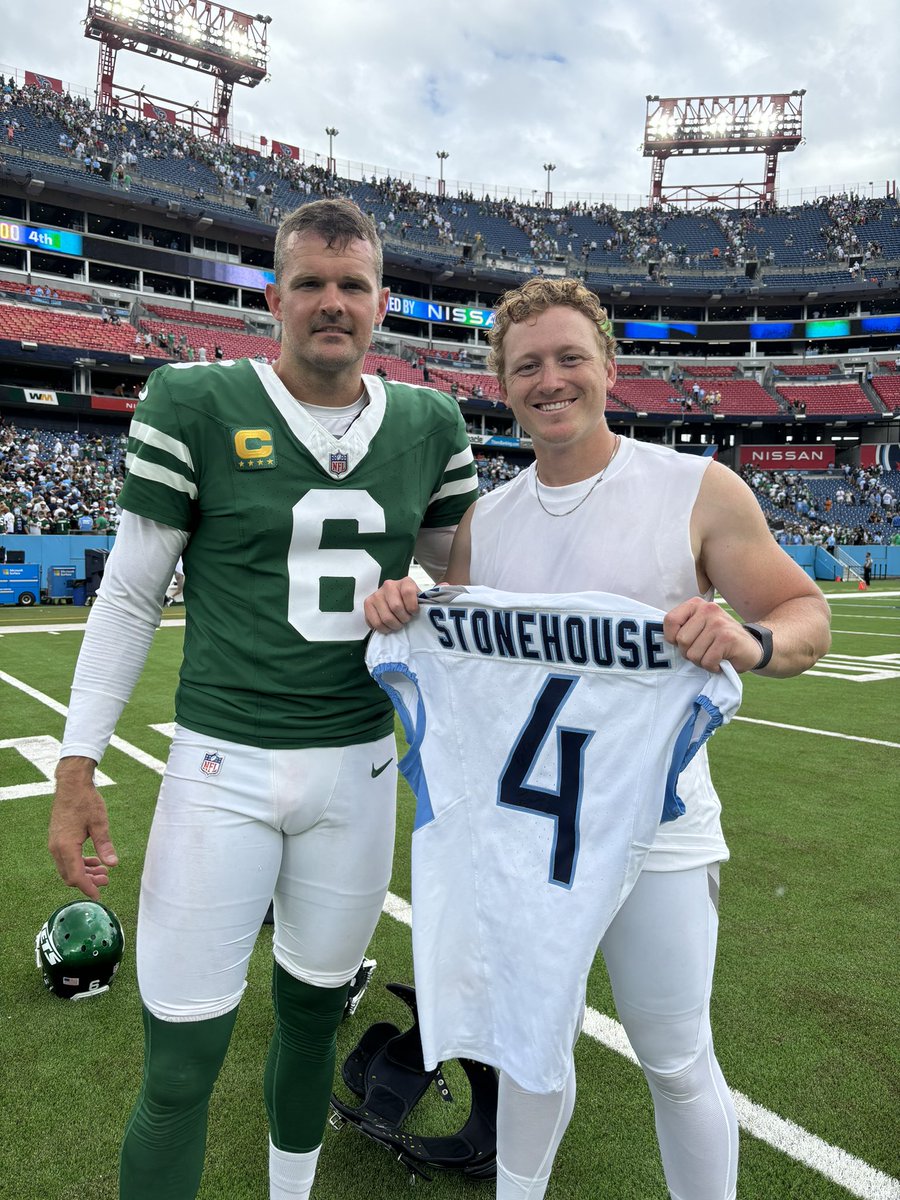 Thomas Morstead (@thomasmorstead) on Twitter photo For a chance to win #Titans punter Ryan Stonehouse’s jersey, make a donation of ANY amount between now and Tuesday night. Winner announced Wednesday.
PuntForALS.org
#PuntForALS #ALS #Jets #NFL
<a href="/TeamGleason/">Team Gleason</a> <a href="/TShawsTruth/">Tim Shaw</a> <a href="/Titans/">Tennessee Titans</a> @jets For a chance to win #Titans punter Ryan Stonehouse’s jersey, make a donation of ANY amount between now and Tuesday night. Winner announced Wednesday.
PuntForALS.org
#PuntForALS #ALS #Jets #NFL
<a href="/TeamGleason/">Team Gleason</a> <a href="/TShawsTruth/">Tim Shaw</a> <a href="/Titans/">Tennessee Titans</a> @jets