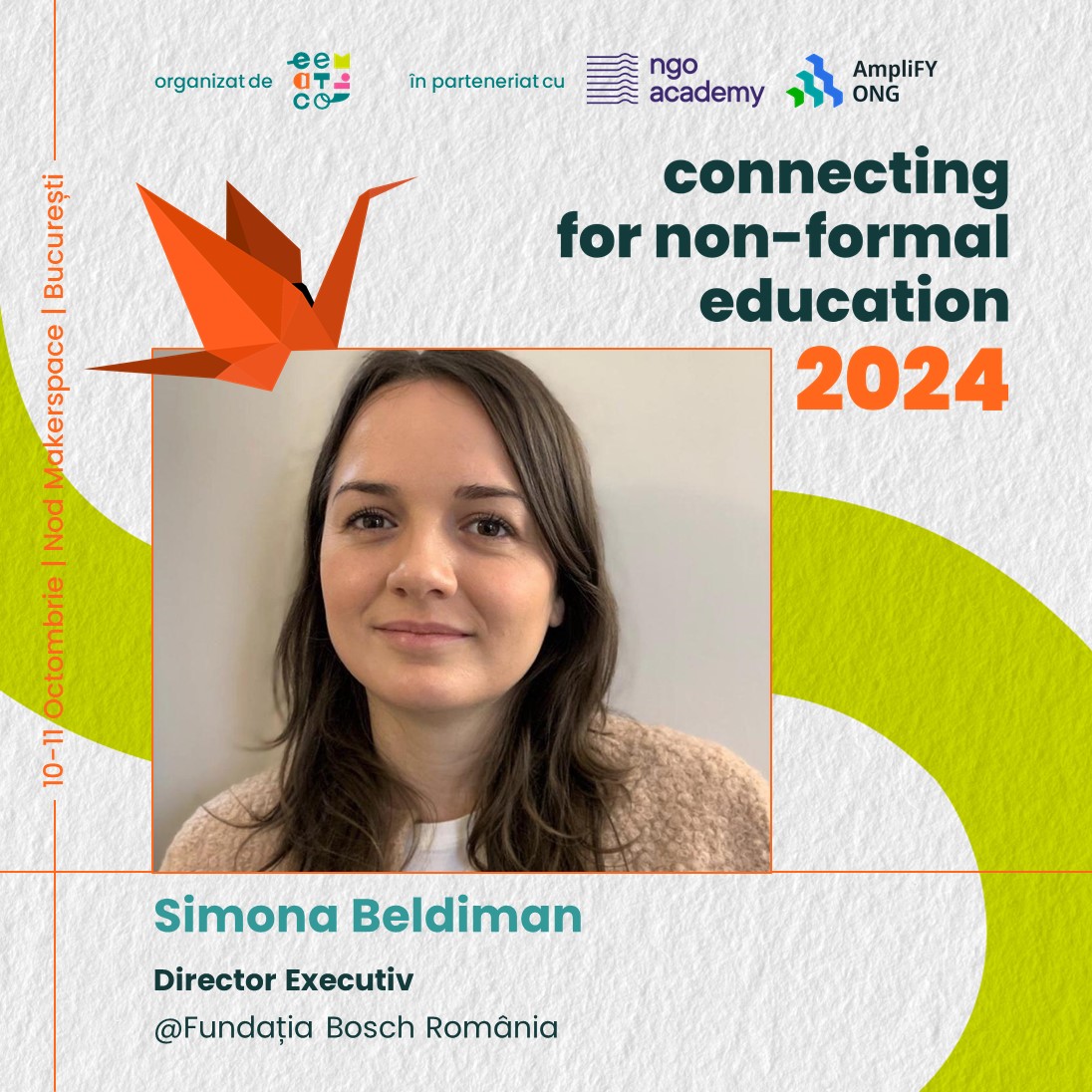 Simona Beldiman este directorul Fundației Bosch România. Cu o experiență de peste 15 ani în sectorul nonprofit, dar și în zona de CSR 🤝, are atât perspectiva omului de fundraising, cât și a finanțatorului. Află mai multe despre #CNFE2024: bit.ly/despre-CNFE2024