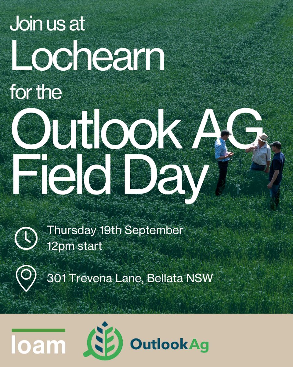 Want to explore trials showcasing new crop varieties, crop nutrition and crop protection - all while boosting profitability? 🌾

Learn all this and more at the Outlook AG Field Day, also showcasing Loam's 2023 canola trial results 🌱