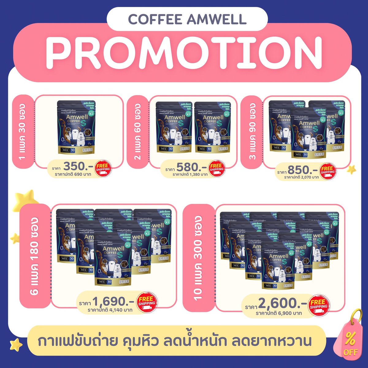 hajijing's tweet photo. มาบำรุงสมองก่อนเริ่มวันใหม่กันค่ะ...
  ✅ ลดหิวจุกจิก
 ​ ✅ อิ่มยาวนาน​
 ​ ✅ ช่วยขับถ่าย
 🚫ไ��่มีน้ำตาล​ 
 🚫ไม่มีไขมันทรานซ์
อร่อยแคลน้อย​ ไม่อ้วน‼️🤭...
𝟭 กระสอบ 𝟮𝟵𝟬 𝗕𝗮𝗵𝘁( 𝟯𝟬 ซอง)
𝟭  ซอง มี 𝟭𝟱 กรัม คุ้มมาก❗️
#Amwell #กาแฟน้องหมี🧸#กาแฟน้องหมี #กาแฟลูกหมี #กาแฟหมี https://t.co/kHSAIC5Fug