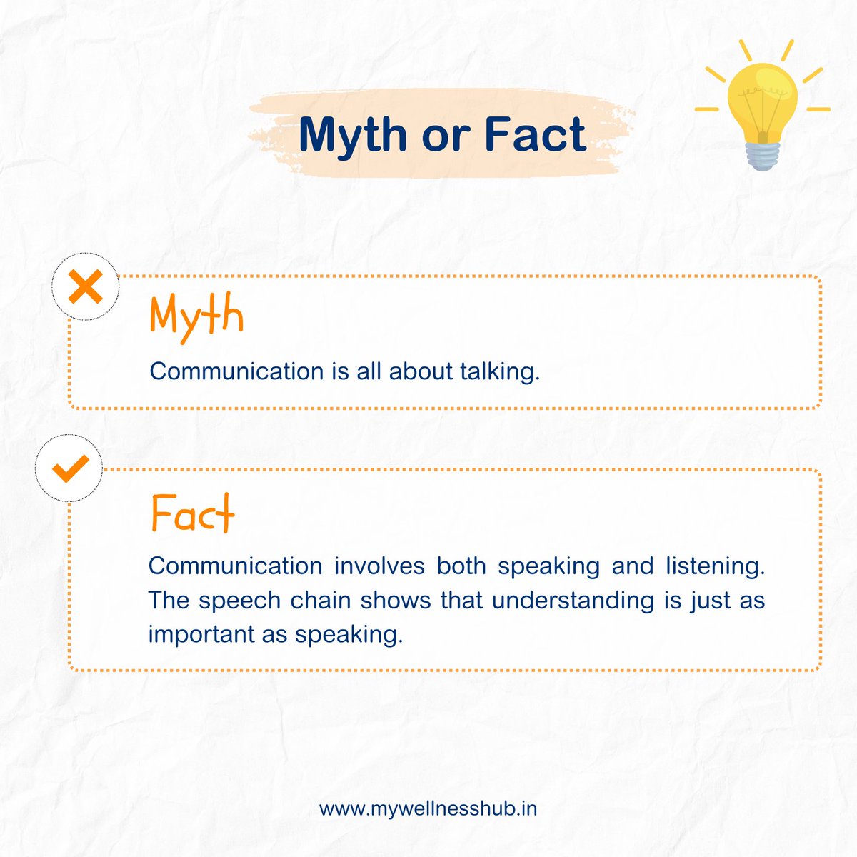 WHBASICS's tweet photo. 🗣️ Myth: Communication is all about talking. Fact: It’s also about listening! 
Need help with speech therapy? Click for a free consultation 
🔗https://t.co/j6MDbCBlW6

#SpeakListenLearn #CommunicationSkills #Communication #SpeechTherapy  #HealthAndWellness https://t.co/XqWRTUPJWs