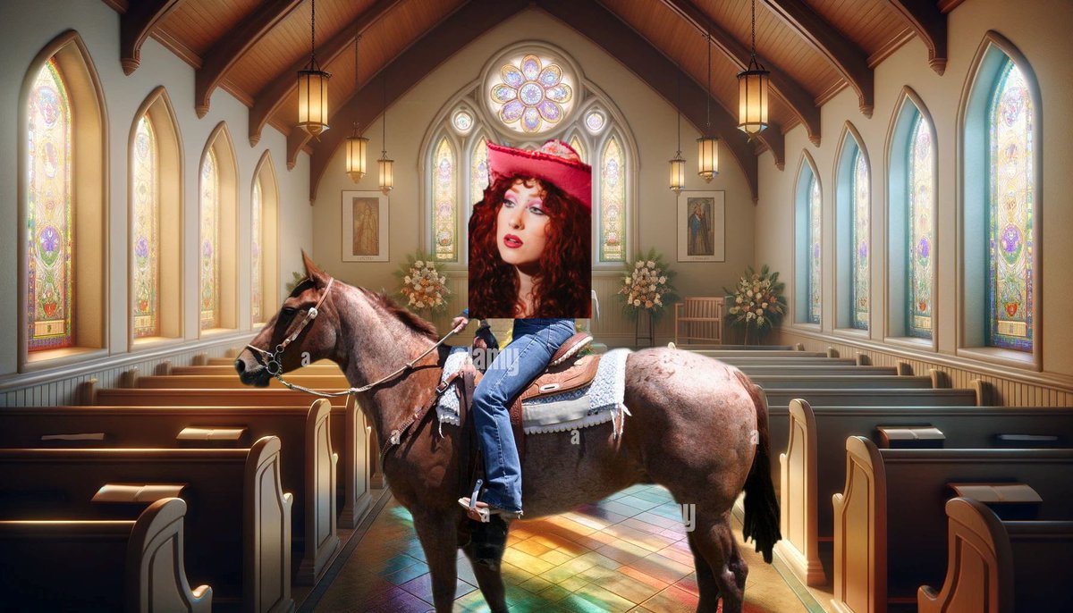you ever had a stupid joke hit you so hard it might as well have been a freight train????? no?? k well here’s chappell roan on a roan in a chapel