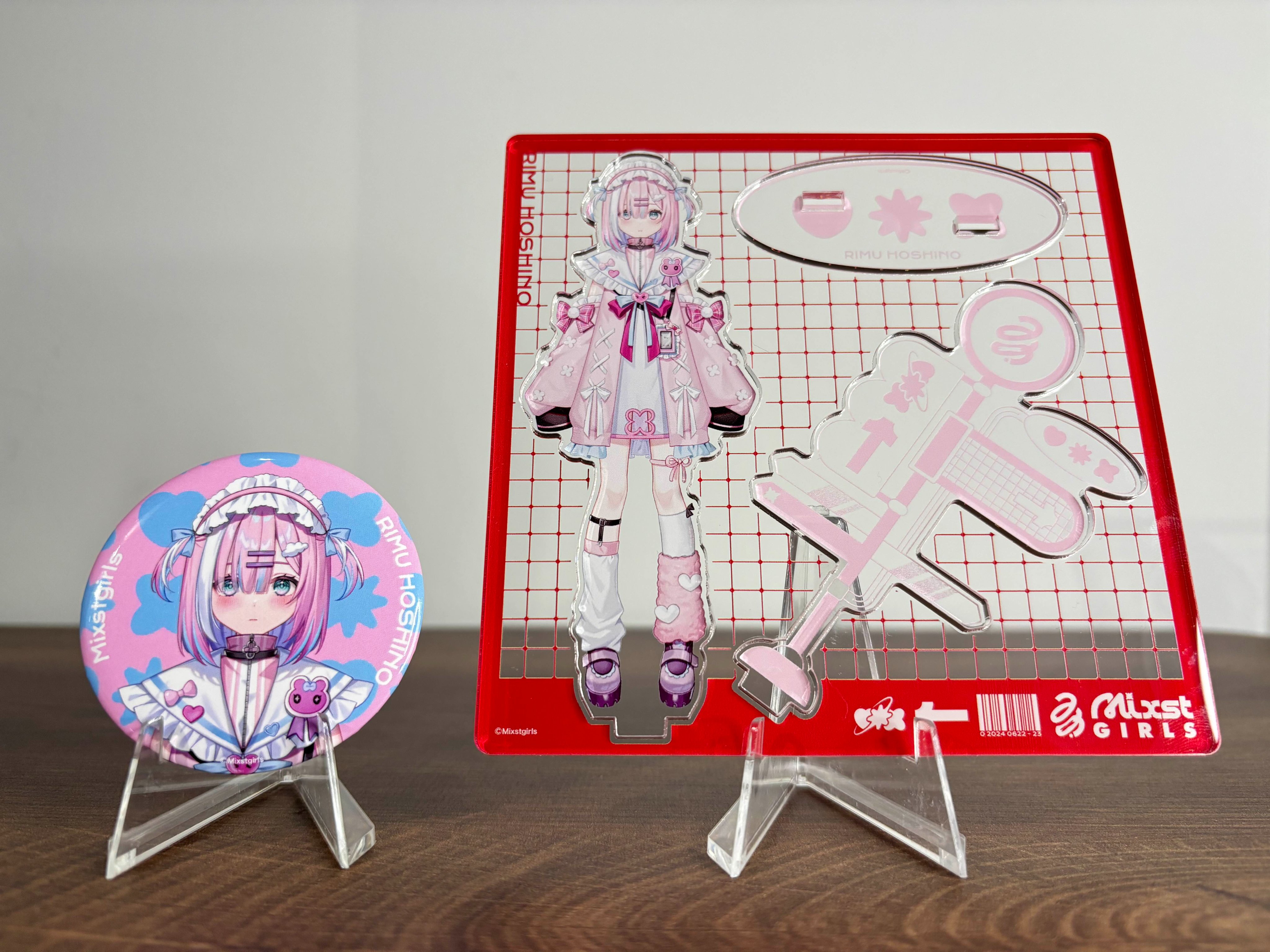 【希少】ミミすた 初瀬くん 直筆サイン付き グッズセット ＋ おまけ付き 初音ミク×SOLWA おっきめキラキラ缶バッジ＆ステッカーセット