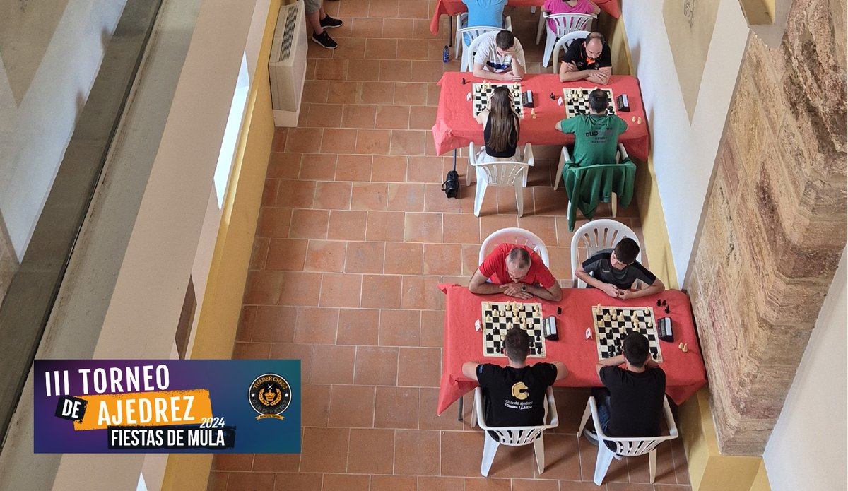 Carlos Pardo Ruiz campeón del III Torneo Fiestas de Mula organizado por Thader Chess en el Museo Ciudad de Mula. goo.su/ZuyKo