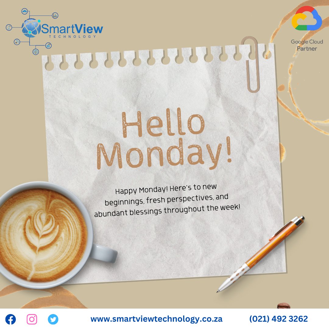 SmartViewTechn1's tweet image. Mondays are for fresh starts and new challenges! 💪 Let&apos;s conquer the week together. #SmartView #MondayVibes