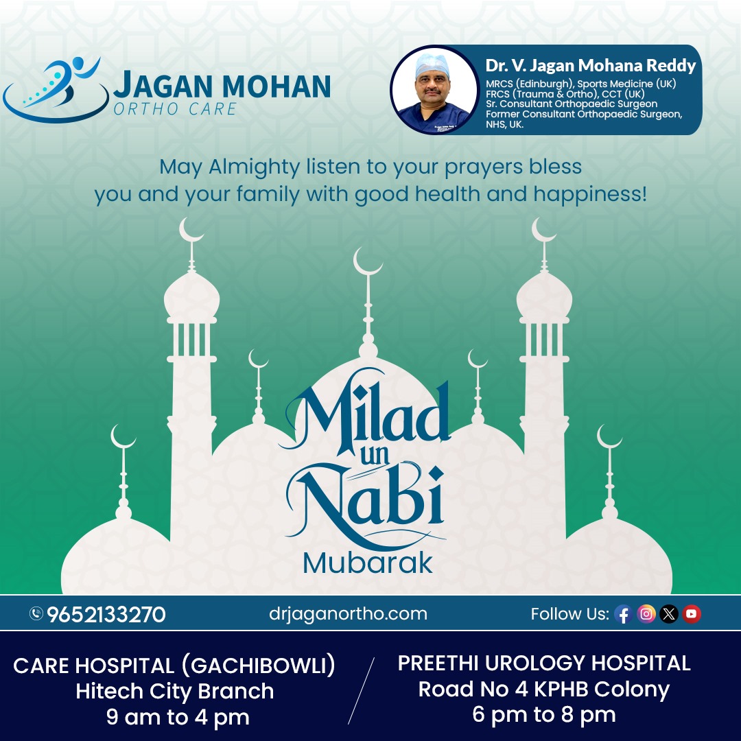 JaganOrthopedic's tweet image. Celebrating the mercy to mankind, Prophet Muhammad (PBUH). May we continue to walk in his footsteps. Happy Milad-un-Nabi!

#drjaganortho #hitechcity #kphp #MiladUnNabi #EidMiladUnNabi #Mawlid #ProphetMuhammad #PeaceAndBlessings #MiladMubarak #IslamicCelebration #ProphetBirthday