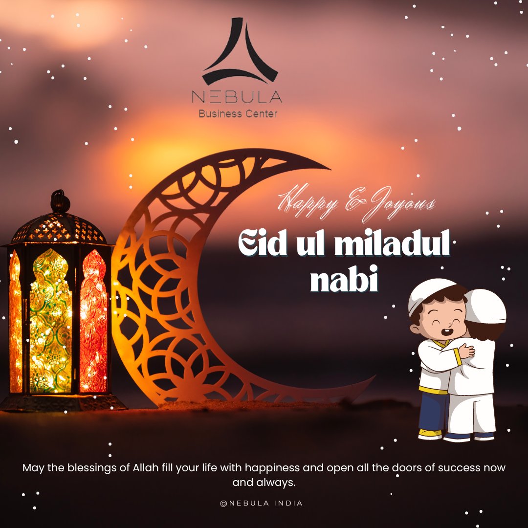 IndiaNebula's tweet photo. "Milad-un-Nabi Mubarak from Nebula India!"

On this holy occasion of Milad-un-Nabi, we extend our heartfelt wishes of peace, joy, and prosperity to you and your loved ones. 🌙✨

May the teachings of Prophet Muhammad (PBUH) inspire compassion, love, and harmony in your life. https://t.co/YaaCKpRpns