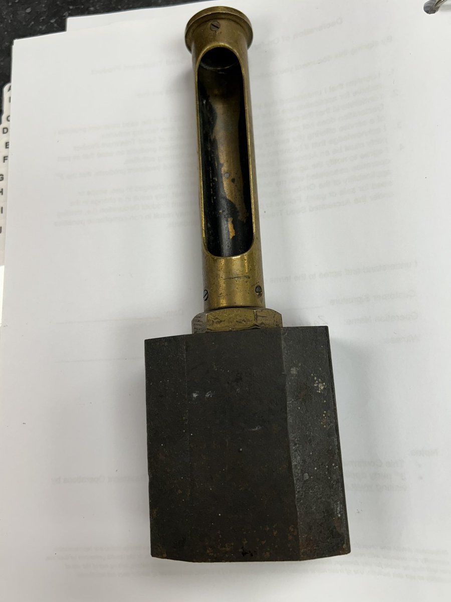 Any ideas as to what this is? Weighs about 4 lbs. The owner has 2 old Pool elevators on his yard so may have something to do with them?