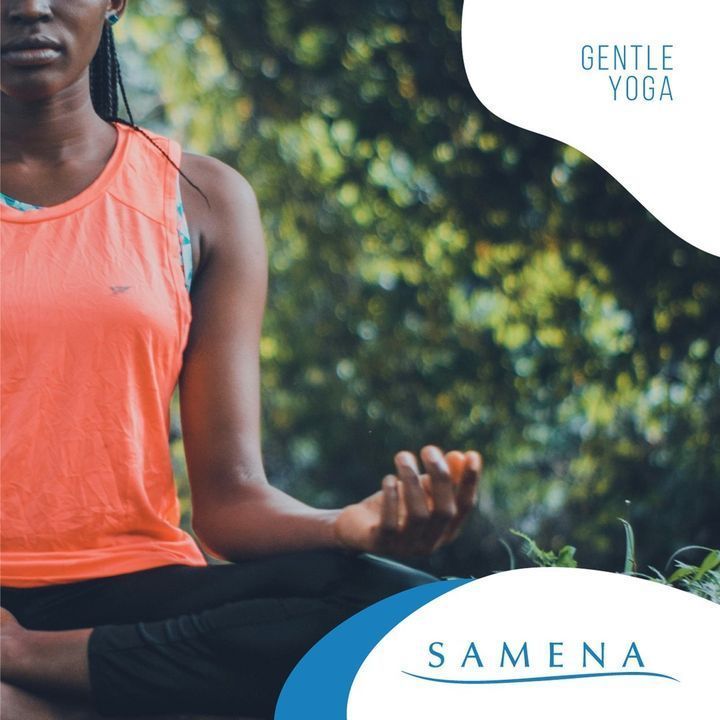 🧘🏽 Gentle Yoga at Samena! 🧘🏽
Meditate, stretch, strengthen, and balance your body. Gentle yoga focuses on dynamic poses with breath awareness, function over form, tailored to you. 
T/TH 6:30-7:45P $20/M;$25/NM
Register here: bit.ly/2NmEepu
#samenafitness