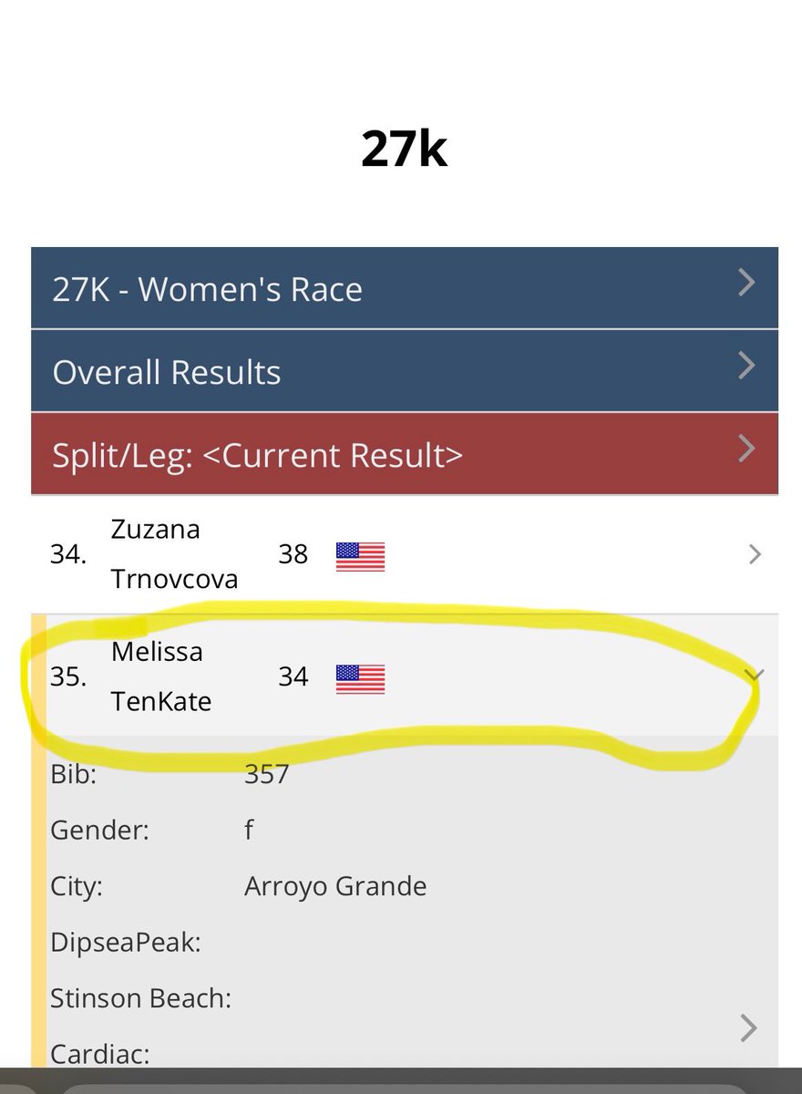 CoachTenKate's tweet image. Congrats to @SquiresTFandXC alumni Melissa TenKate @HillsdaleTrack &amp;amp; Andrew Rylaarsdam @CALVIN_XCTF both placing in the top 35 at the Golden Trail Series Headlands 27K.  Both placed well vs top international fields.  @michtrack
