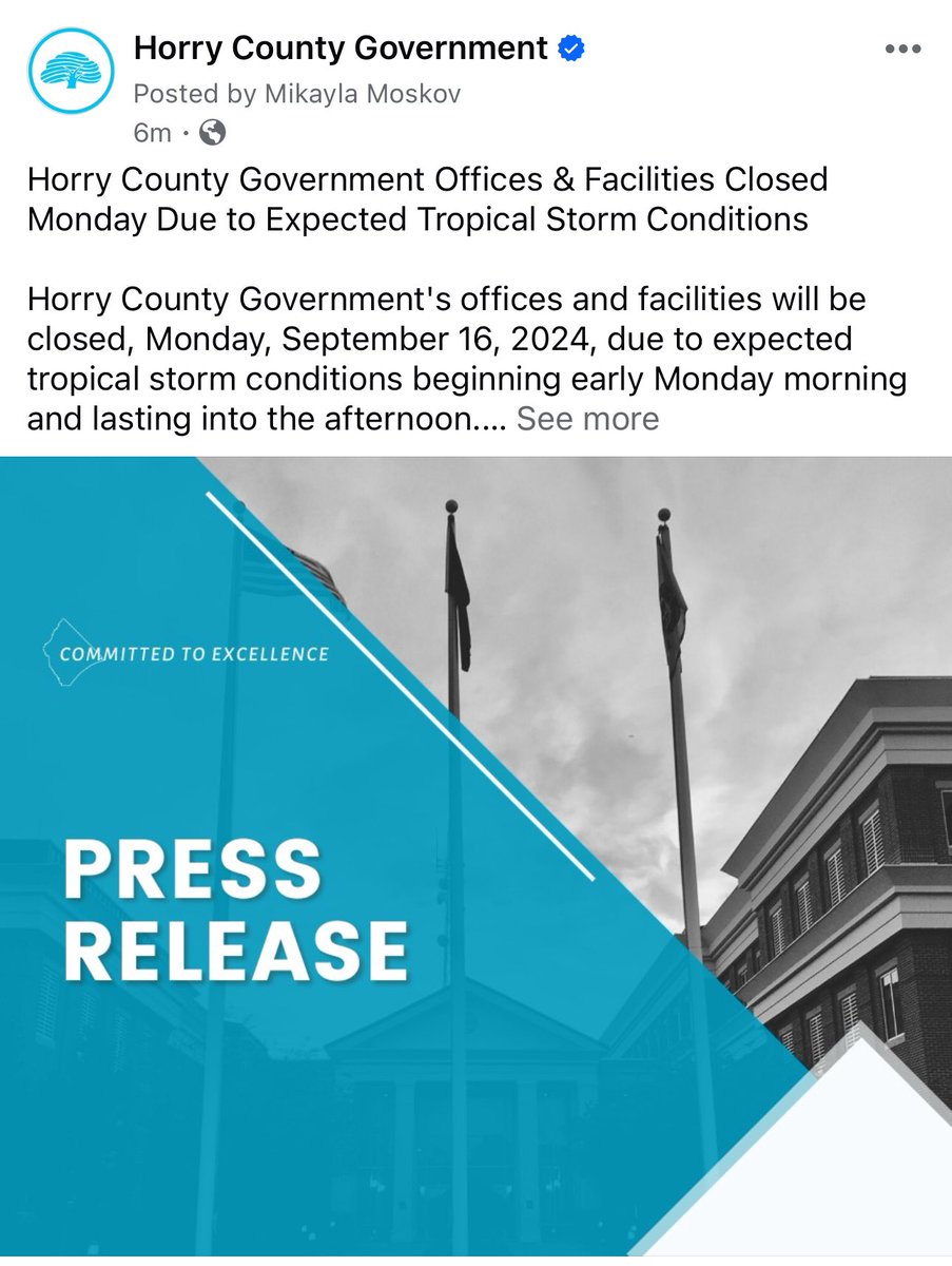 Horry County Government tweet media