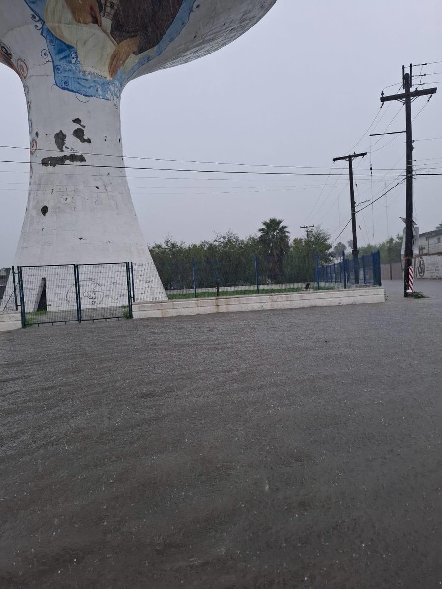 Laverdadaldia12's tweet photo. #Matamoros 
Así se encuentra la Av. Rigo Tovar a la altura de Soriana Laguneta o la Copa, esto a la fuertes lluvias y tosía lo que se esperan aún las autoridades mucho menos el alcalde no se pronunciado al respecto, https://t.co/LLCfZ8FPyX