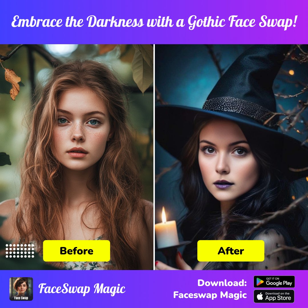 FaceSwapMagic's tweet photo. "🧙‍♀️✨ Get spellbound with #FaceswapMagic! Transform into a mystical witch and let your imagination run wild. 🔮✨ Unleash the magic within and create your own enchanting look today!"

#Faceswap #AIart #aigeneratedimages 
#aibeautifulwoman #women #witch 
#tryfree #DOWNLOAD https://t.co/DKwKcsvdGy