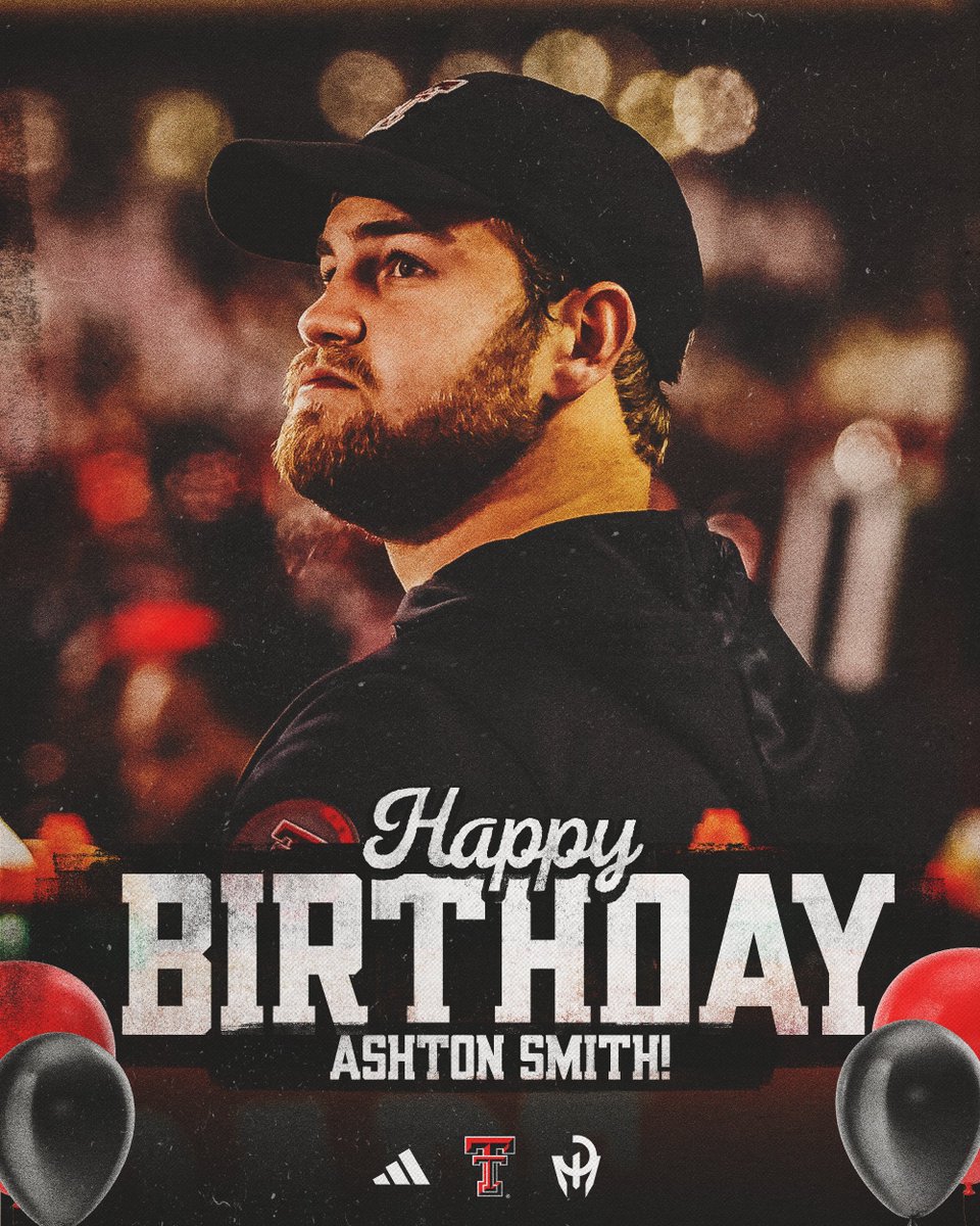 Texas Tech Football (@texastechfb) on Twitter photo Three birthdays to celebrate today!
» <a href="/trenchmafia72/">Sheridan ✞</a>
» <a href="/CoachYates77/">Marcel Yates🌵</a>
» <a href="/Ashton_Smith65/">Ashton Smith 🌵</a>
#WreckEm Three birthdays to celebrate today!
» <a href="/trenchmafia72/">Sheridan ✞</a>
» <a href="/CoachYates77/">Marcel Yates🌵</a>
» <a href="/Ashton_Smith65/">Ashton Smith 🌵</a>
#WreckEm
