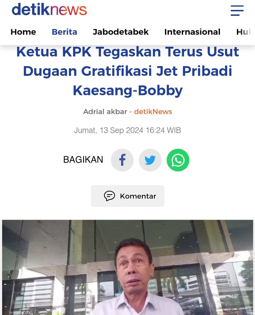 .
.
Kapan <a href="/kaesangp/">“kak” Kaesang</a> <a href="/bobbynasution_/">Bobby Nasution</a> dipanggil untuk dimintai keterangannya WOOYYY <a href="/KPK_RI/">KPK</a> ?!!!

Lembaga Penegak Hukum Pidana Korupsi citranya Ancur Banget kalo sampe
TEBANG PILIH KASUS !!!

Bubarin diri aja Klean mendingan !!!
.
.