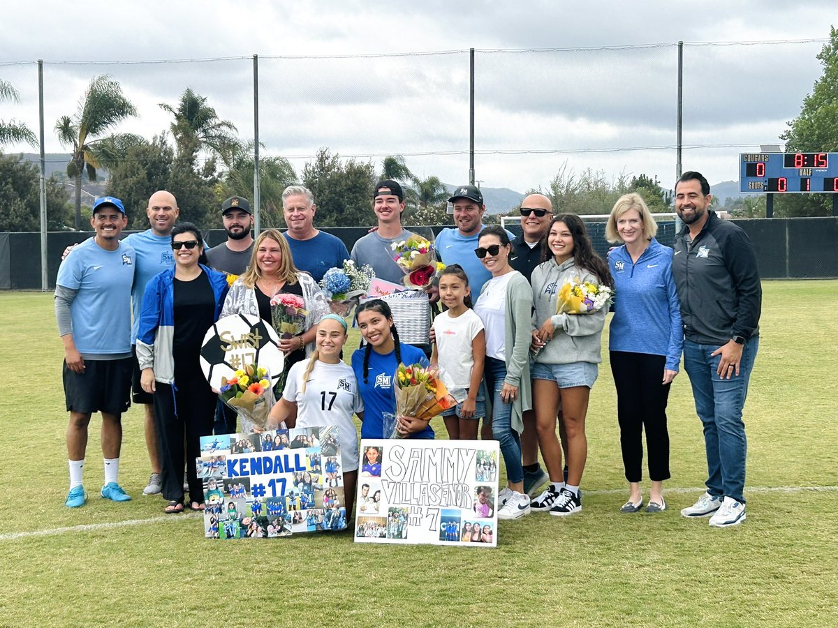 EllenNeufeldt's tweet image. We celebrated @CSUSM_WSoc Senior Day with a 3-0 win over Colorado State Pueblo ⚽️💙 Go Cougars 🐾