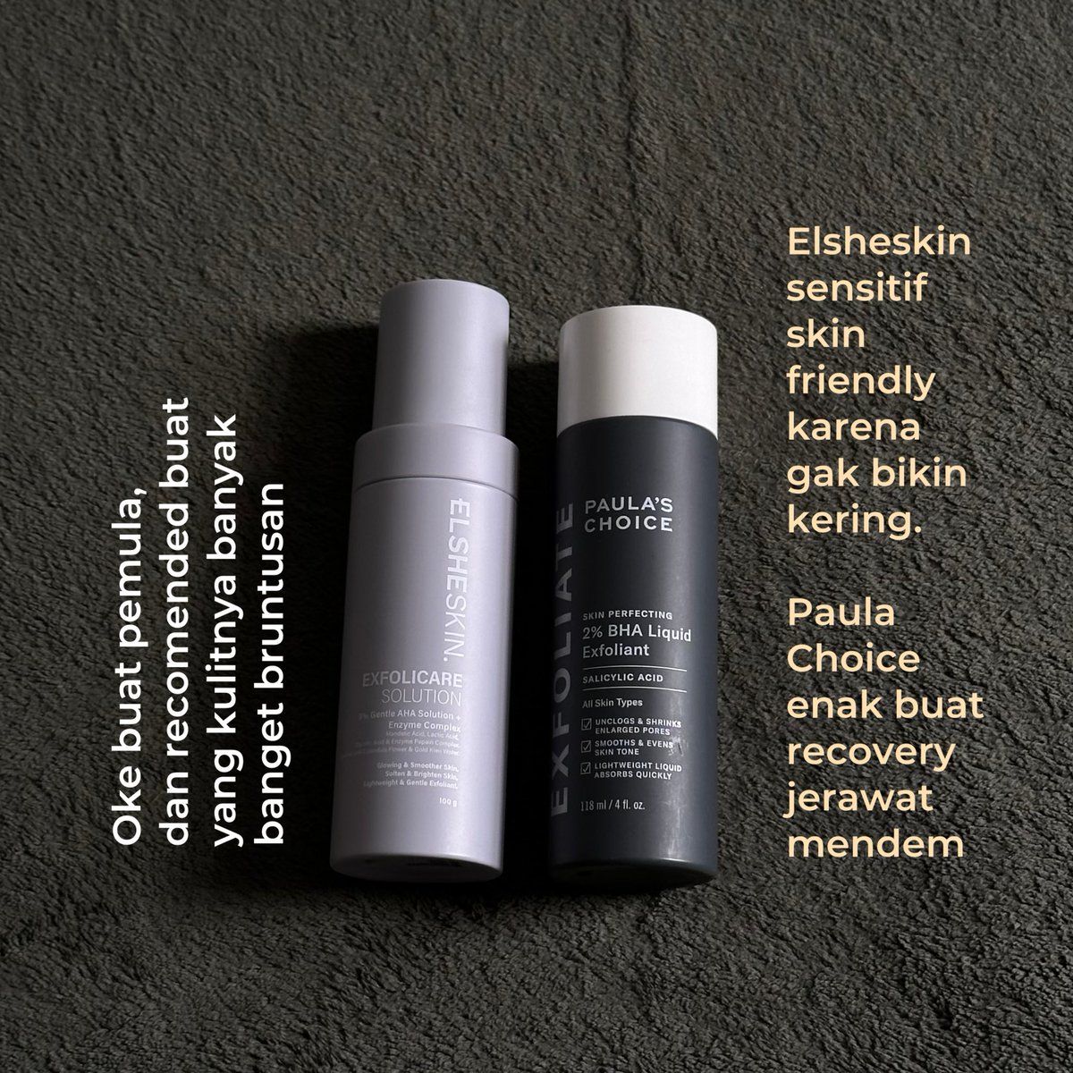 sukaskincarean's tweet image. Okeh, sekarang lanjut ke pembahasan produk produk exfoliasi favoritku.

Aku bakal share juga plus minus nya biar kalian bisa mempertimbangkan sebelum membeli jadi bisa disesuaikan sama kondisi kulit kalian juga~