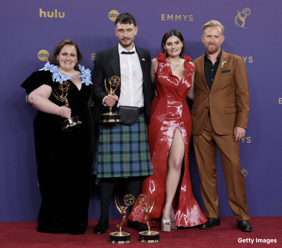 Baby Reindeer earned six Emmys tonight including:

Outstanding Limited Series 
Outstanding Lead Actor in a Limited Series
Outstanding Supporting Actress in a Limited Series
Outstanding Writing in a Limited Series
Outstanding Editing in a Limited Series
Outstanding Casting in a