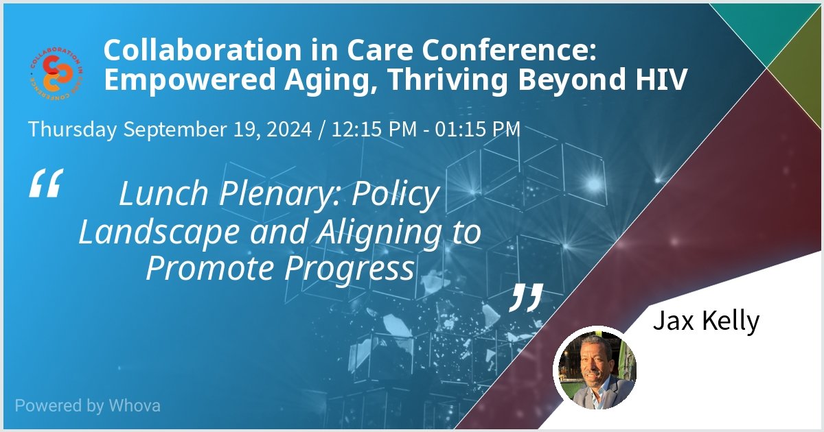 David *Jax* Kelly, JD, MPH, MBA (@davidjaxkelly1) on Twitter photo Thu SEPT 19. I am looking forward to moderating this panel of aging and HIV policy experts: including: Fay Gordon, Terri L. Wilder, MSW, Selena Caldera, and Jennifer Sovay. To learn more, go to traininghealthequity.org/collaborationi… <a href="/agingandhiv/">agingandhiv</a> <a href="/LKA_PS/">Let's Kick ASS Palm Springs</a> Thu SEPT 19. I am looking forward to moderating this panel of aging and HIV policy experts: including: Fay Gordon, Terri L. Wilder, MSW, Selena Caldera, and Jennifer Sovay. To learn more, go to traininghealthequity.org/collaborationi… <a href="/agingandhiv/">agingandhiv</a> <a href="/LKA_PS/">Let's Kick ASS Palm Springs</a>