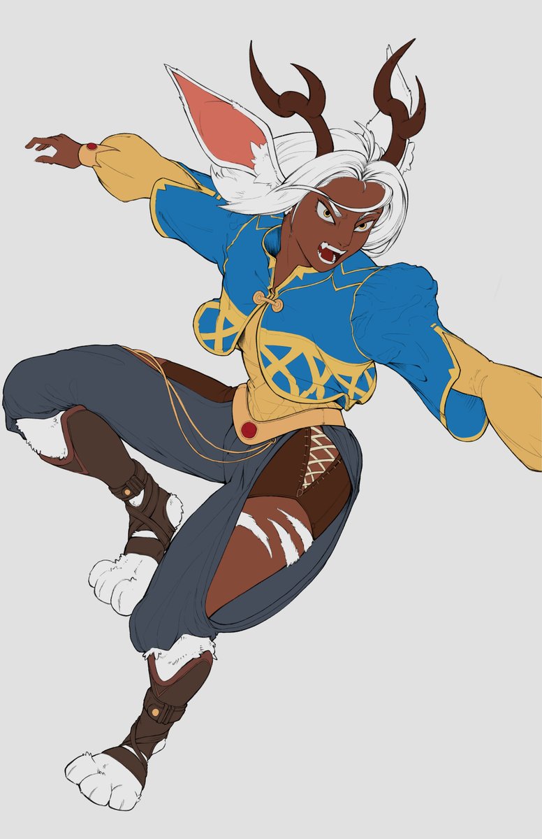 Work from today's stream, working on a new OC meet Lapis