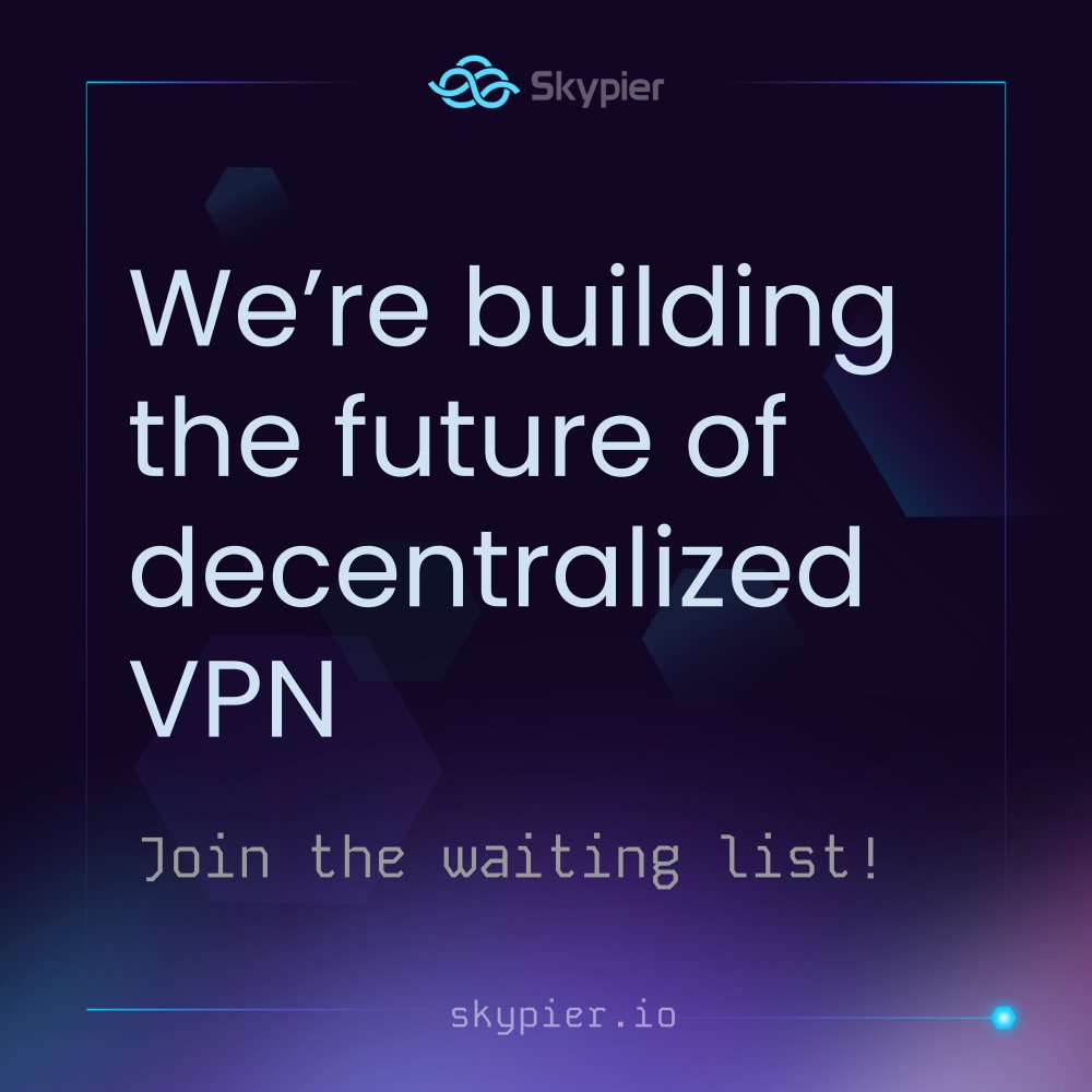 SkypierIO's tweet image. Our network eliminates the Single Point of Failure that is compromising your internet browsing.

#vpn #cybersecurity #privacy