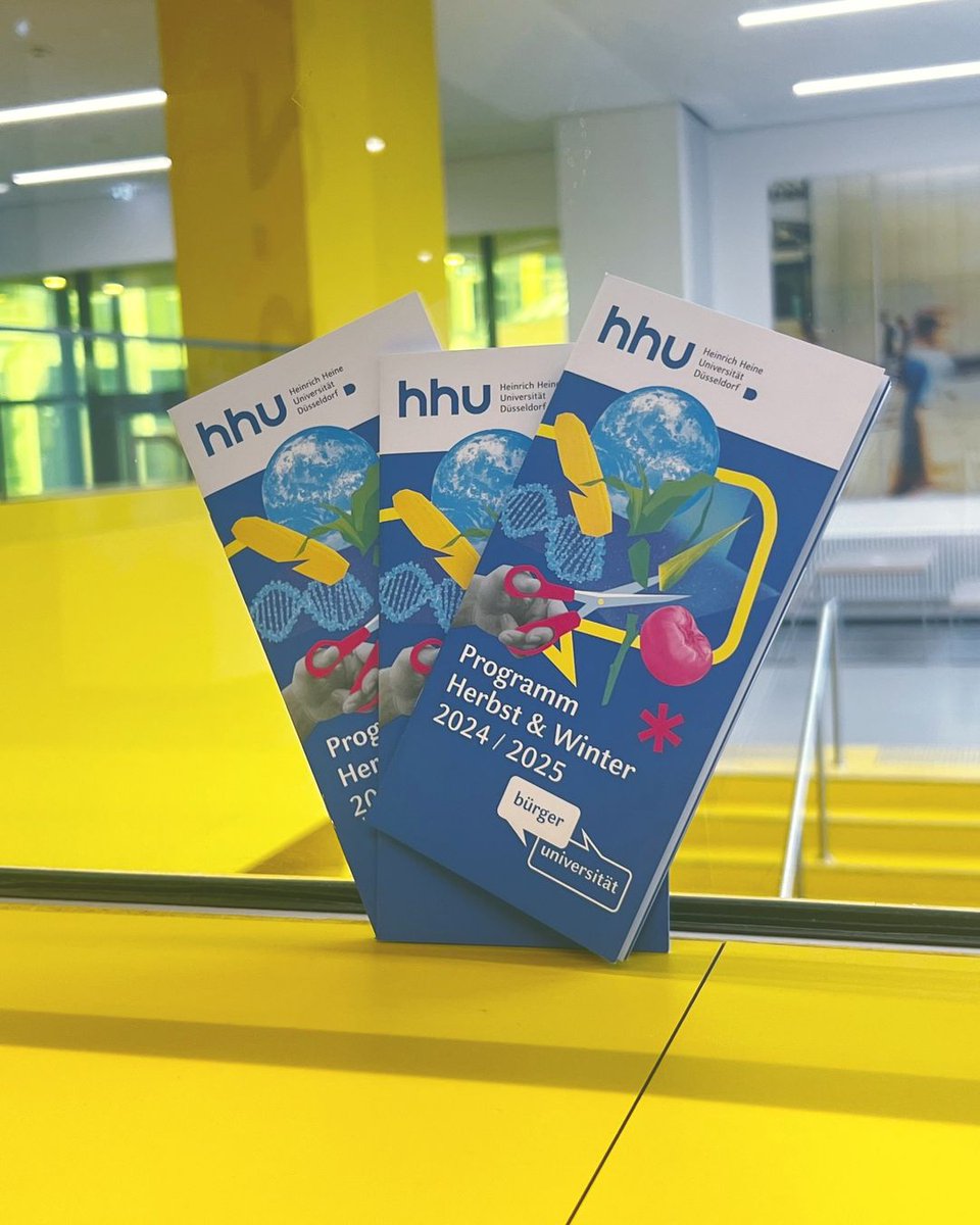 🧐 Guten Morgen, #HHU!
Das neue Programm der Bürgeruniversität ist da!
Highlights sind unter anderem Events zu "US Wahl 2024", "Gender-„Wahn“ und Wirklichkeit", "(Un-)Möglichkeit der nachhaltigen Transformation unserer Gesellschaft" und "Spunk":
t1p.de/buergeruni
^lm