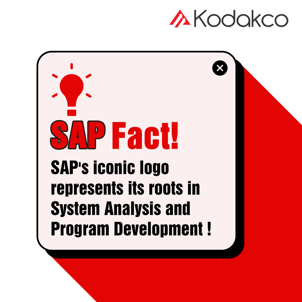 kodakco_'s tweet photo. 🔍 Discover essential SAP facts in our latest post! Share with your friends and follow us for more insights! 🌟  
#SAPKnowledge #kodakco #facts https://t.co/xRv24xgReA