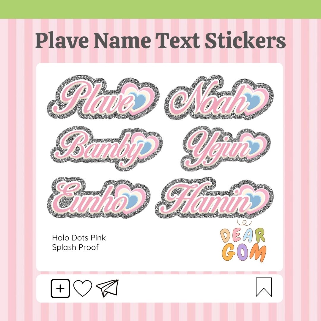 deargomph's tweet image. #gommiestickers

🐬 plave name text stickers

only 25 pesos each (available in holo dots pink and glitter denim)

୨♡୧ wts lfb ph stickers anik anik plave noah bamby yejun eunho hamin