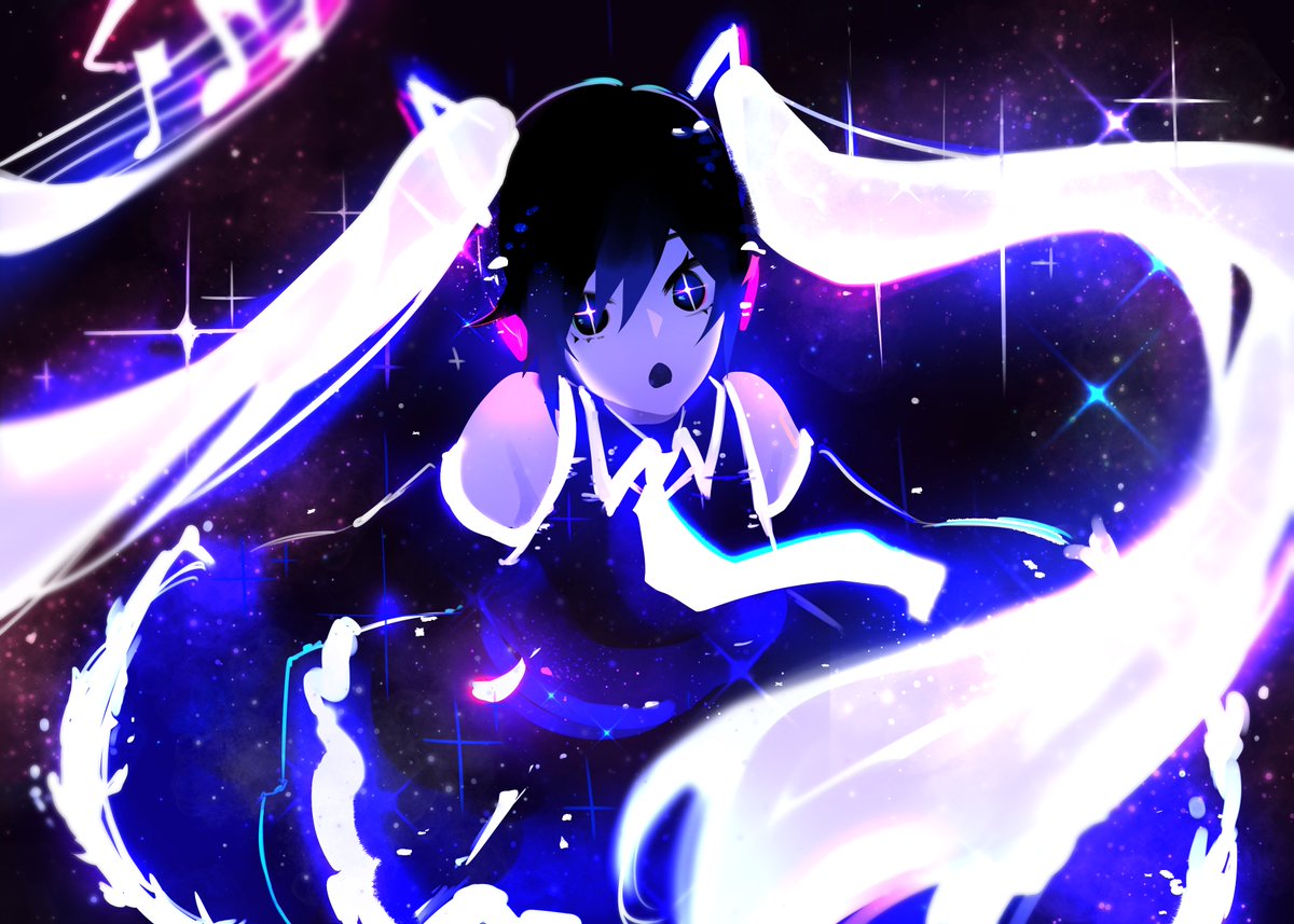 Fanart Ai Miku by human artist :3 #初音ミク #HatsuneMiku