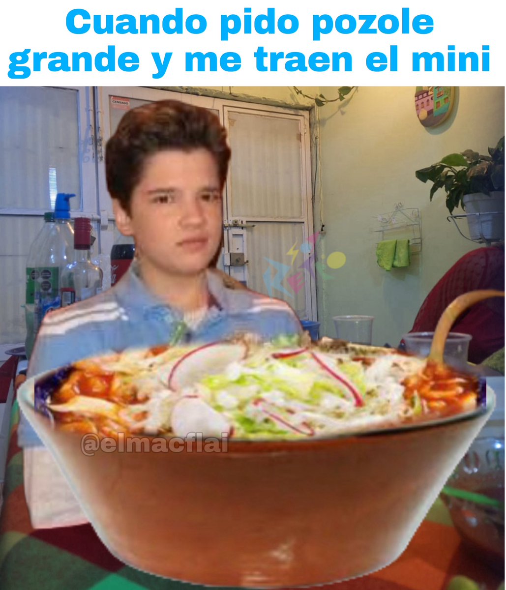 Que falta de respeto, tráiganme el plato grande

No me ofrezcan pozole no tengo autocontrol
