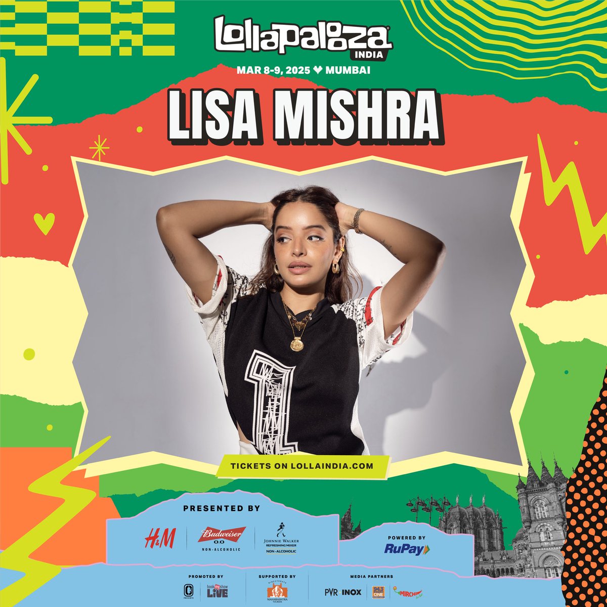 Lisa Mishra’s soulful voice and heartfelt lyrics blend seamlessly with her contemporary pop sound. A standout artist in every sense, we can't contain our excitment of seeing her live at Lolla India!

Single day tickets going fast at lollaindia.com