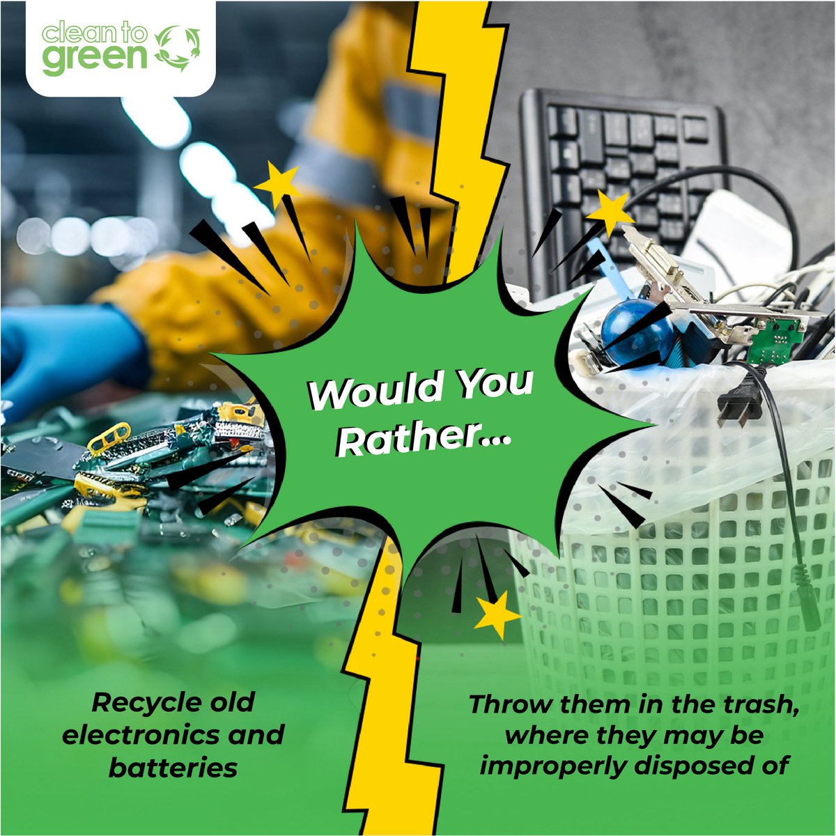 CleanToGreen's tweet photo. Would you rather protect our planet or contribute to its decline? Every choice we make impacts the ozone layer, from how we travel to how we dispose of our waste. https://t.co/FHW1lMLsTt