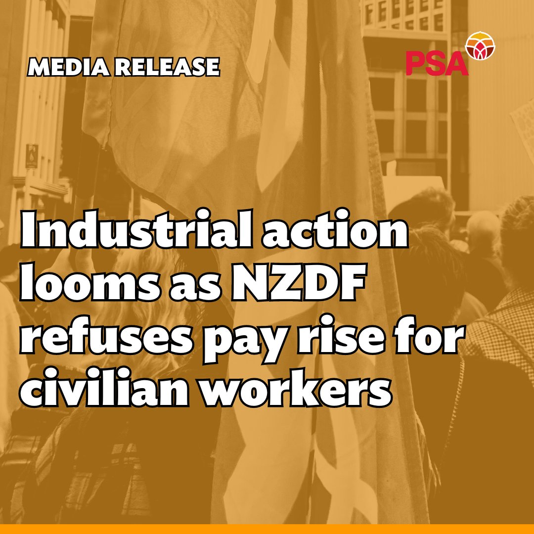 PSA members are taking industrial action following the refusal of the NZ Defence Force to lift pay for civilian workers during bargaining for a new collective agreement. Read the full media release: bit.ly/3XKYuWA