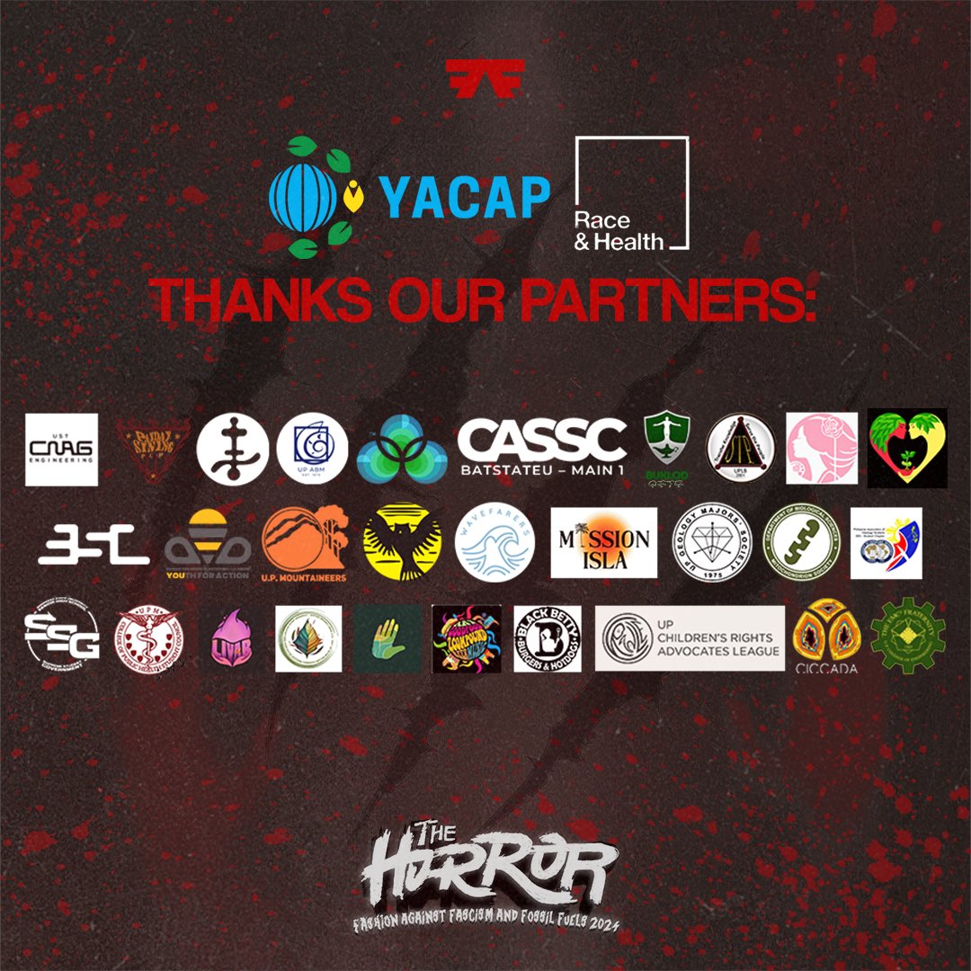 YACAPhilippines's tweet image. Big thanks to our incredible sponsors and partners who made THE HORROR possible! 🧟 Your support brought this bold vision to life. From start to finish, your contributions fueled the fire of creativity and activism on the runway. 🔥✊

#FAFFF24 #TheHorror 
#FridayThe13th