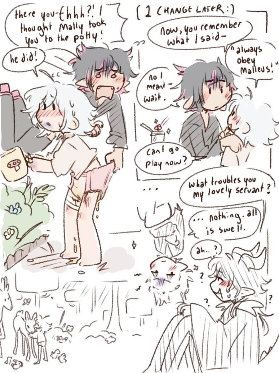 (cw mess) potty training