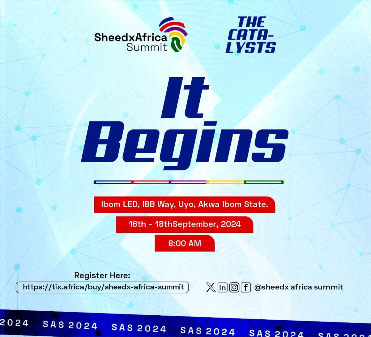 _lydiagodwin's tweet photo. The journey towards innovation,growth and connection starts now!

Welcome to the Sheedx Africa Summit,2024.

The lights are bright, the stage is set, and the crowd is buzzing with anticipation. The who is who of African business, entrepreneurship, and innovation have https://t.co/fGdRyRyy5B