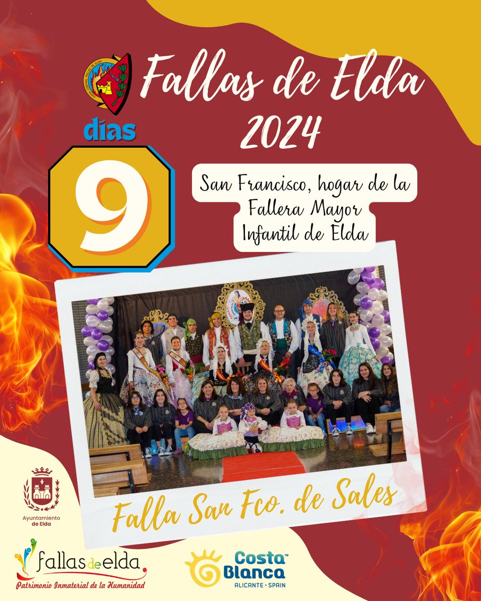 🎀 ¡9 días para las Fallas! 🎀

FSCS planta en la C/Ecuador

#JuntaCentralFallasElda #FallasElda #EldaenFallas #elda #madeinelda #JuntsMolemMés #FallesUNESCO #SomPatrimoni #fallas #fiestadelfuego #alicante #valencia #comunidadvalenciana #fallascv