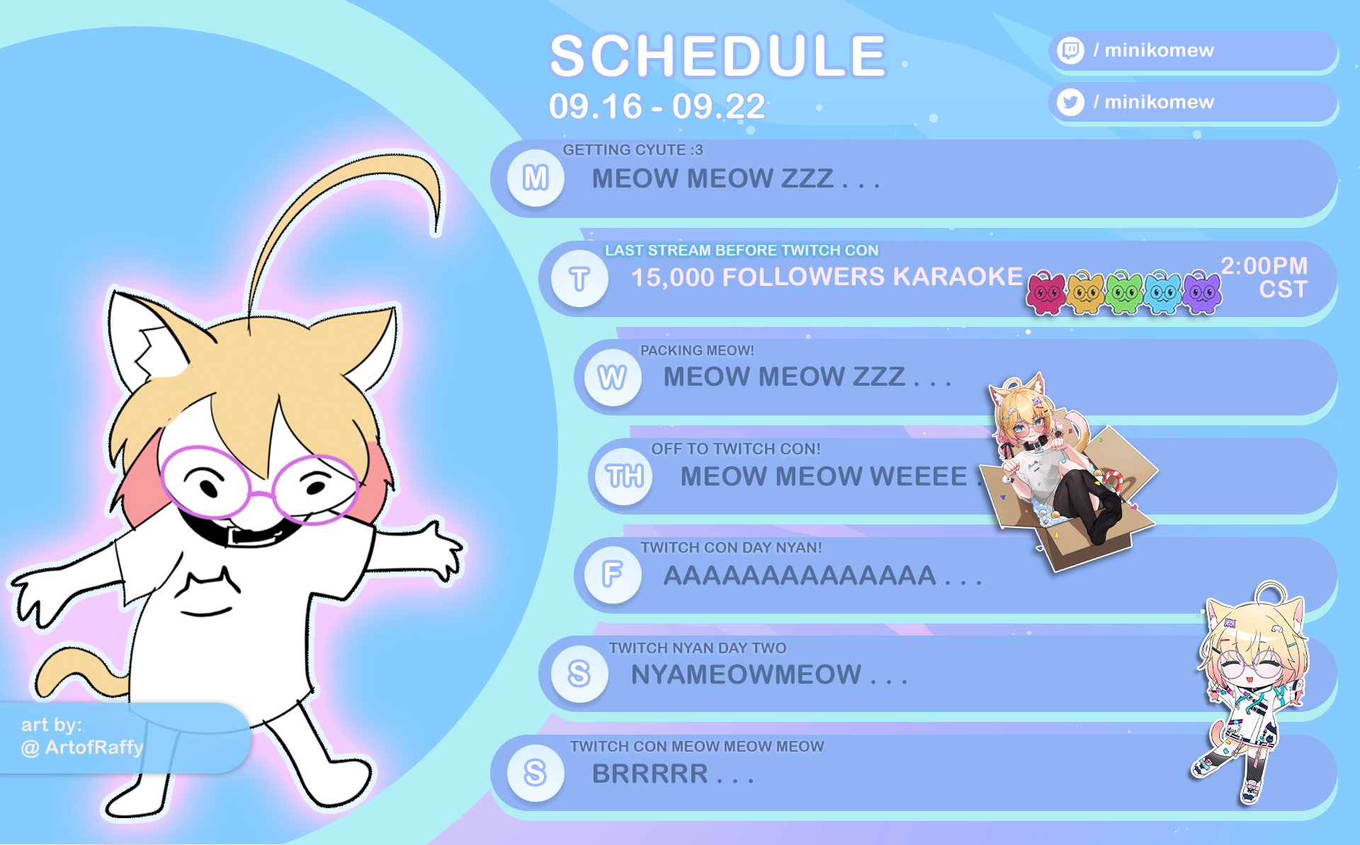 miniko 📦 gremlin cat vtuber on X: “AAAA SORRY FOR LATE SCHEDULE 