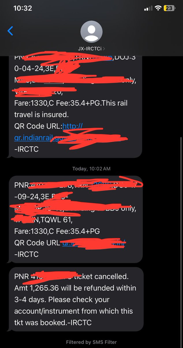 varunmar's tweet photo. @IRCTCofficial I just booked a Tatkal ticket for Rs 1394 (incl all charges) and it went into waiting list even though it showed 25 available just before booking. Now they are cutting 65 for cancellation and the other charges I paid are also gone giving me a loss of 129 Rs. Why  @IRCTCofficial https://t.co/ZcuqnWW3ac