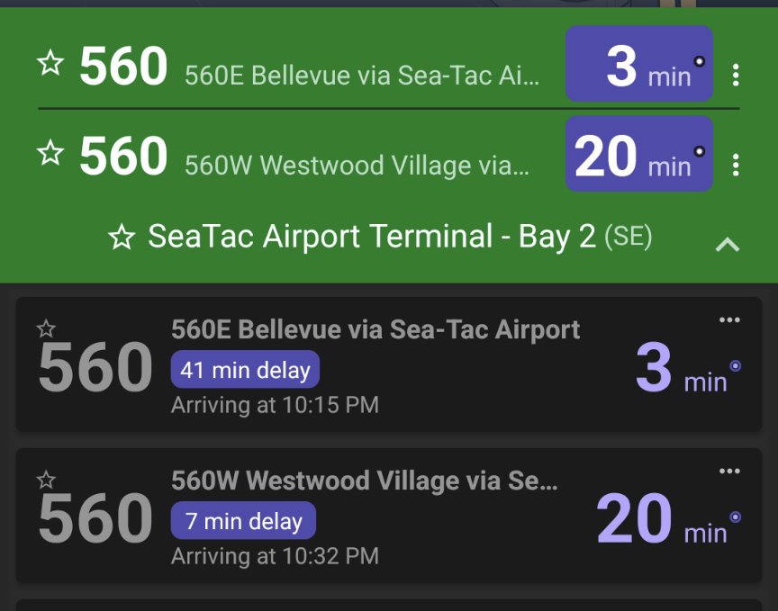 Always love the harsh reminder of our public transit quality when I fly back into Seattle.